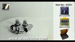 HONDA Honda Radius Seat SR12 Acorn Lug Nut Locks w/Groove 43321