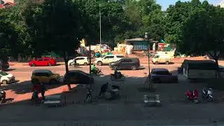 Flaghall Ant Court &mdash; Village Square POV Banner Night Loop