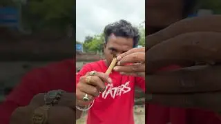 Making an obsidian stone knife !! 🔨 Bengali mini blog #shorts ￼