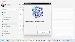 Set Fingerprint on Windows 11 - Lenvovo (2023)