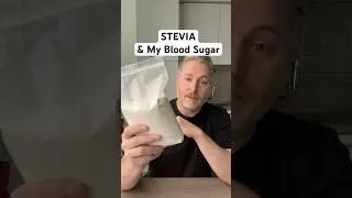 Stevia sweetener and my blood sugar. #bloodsugar #glucose #insulinresistant1 #stevia￼