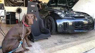 VQ37VHR 350z получает гоночное сиденье Kirkey