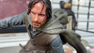 Weta Workshop Aragorn at Amon Hen Statue Review #LOTR #Tolkien #Aragorn