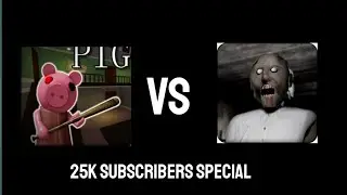 Granny vs Piggy (25K Subscribers Special short) #shorts #granny #piggy