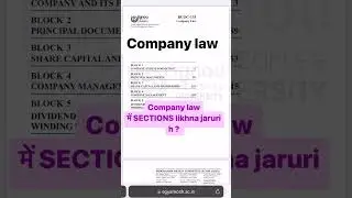 #dusol #ignoubcom #companylaw #viral #trending #shortvideo #youtubeshorts #ytshorts #oneshot