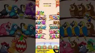 bird sort 2 color puzzle solution niveau 127