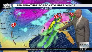 Warm Sunday gives way to rain and falling temperatures