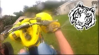 I AM WILDCAT Helmet Cam ATV Riding  - Ride Around My House! - ATV GoPro HD Hero2 Test