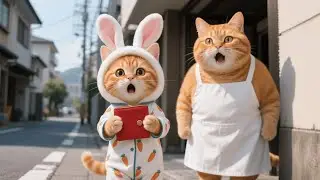 Mama Cat & Ginger Kitten Found a Lost Wallet, Returned It, and Received a Thank You Meal 🐱🍲