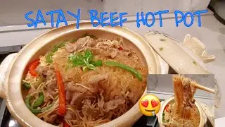 SATAY BEEF HOT POT with vermicelli