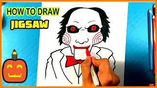 AMAZING How to Draw JIGSAW from SAW Movies