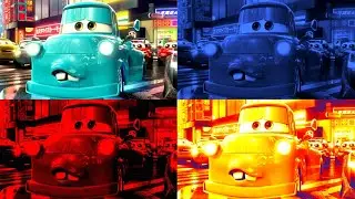 Lightning McQueen Neon Drift | Endless Night Racing (4K)