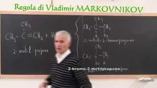 ALCHENI - Addizione di HBr ad un Alchene Asimmetrico - Regola di Markovnikov 2