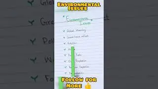 Environmental Issues #students #trending #followme #environment #issues #globalwarming #pollution