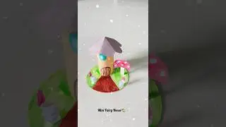 Paper ka Mini Fairy House🏡✨|Cute Paper Craft#shorts#art#diy#utubeshorts#craft#viraldiy#papercraft