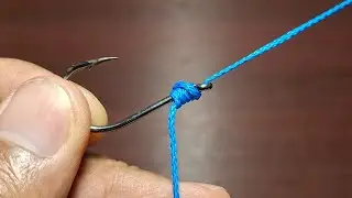 Forget complicated fishing knots, use a simple but very strong fishing knot. 