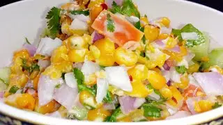 Fresh Sweet Corn Salad With Homemade dressing | easy and Healthy Corn Salad recipe