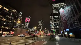 Warszawa Centrum Nocą 2025 🌟 Wieczorny Spacer: Rondo ONZ do PKiN