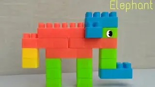 How to make an Elephant with Building blocks/Building Blocks for kids/Elephant/Blocks Elephant/