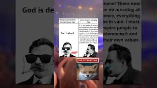 Nietzche&rsquo;s God Was Too Niche. #philosophy #memes #funny #philosophymemes #fox #motivation #shorts