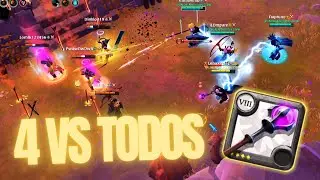 4vsX con GRAN BASTON ARCANO | Highlights#139 | Albion Online