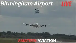 Sunday Live Action : Emirates A380, Qatar, Saudi Dreamliners :Birmingham Airport : Nov 9 2025