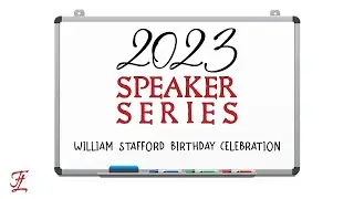2023 Friends of the Hannon Library Speaker Series: William Stafford Birthday Celebration