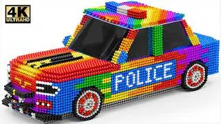 Top Diy How To Make Most Beautiful Police Car  Amazing ASMR With Magnetic Balls