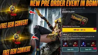 BGMI NEW M4 PRE ORDER EVENT IS HERE😍NEW PRE ORDER EVENT IN BGMI😍FREE GEM CONVERT EVENT IN BGMI😍