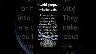 Stay away from toxic ones #universe #universeconnection #healing