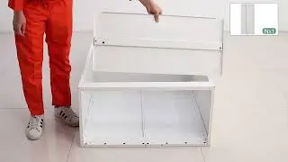 Installation Video of Metal 4-Door Storage Cabinet with Buckle Handle White