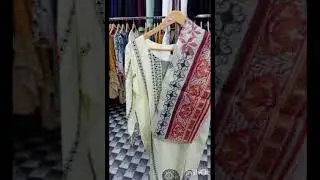 Three piece premium Doria lawn embroidered collection. 03064361119
