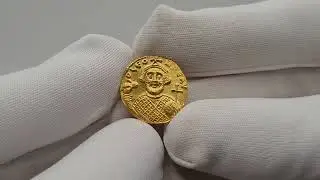 Kallista III, lot 336. BYZANTINE EMPIRE. Leontius. Gold Solidus