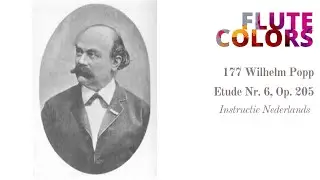 177 Wilhelm Popp - etude nr. 6 Op. 205 -  tutorial Nederlands