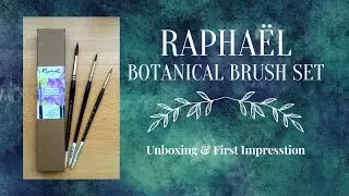 Rapha&euml;l Botanical Brush Set Series 8408 | Unboxing + First Impression | Rotmarderhaar Pinsel