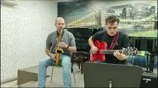 Triste - Antonio Carlos Jobim Duet Leon Blumberg alto sax & Yuli Baratz guitar.
