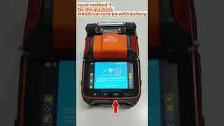 Signal Fire Optical Fiber Fusion Splicer Battery Reset Operation