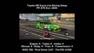 CSR2: Toyota GR Supra Live Racing Setup
