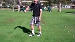 Zeb Welborn's First Shot Ever with a Hickory Golf Club