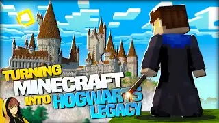 Turning MINECRAFT into HOGWARTS LEGACY using MODS!?!