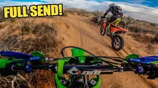 Epic Uncut Dirtbike Group Ride Going Fast AF (GoPro POV)
