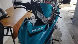 YAMAHA Y15ZR STRIKING CYAN..  PUAS HATI REVIEW...