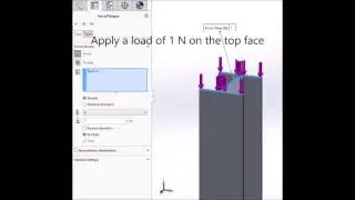 SolidWorks Simulation Premium Tutorial: Critical Buckling Load (Fixed Free Case)