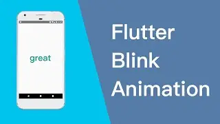 Flutter Blink Text Animation Widget