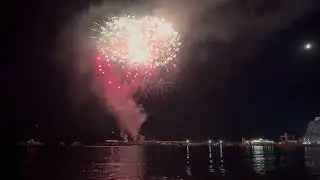 Gran castillo de fuegos artificiales piromusicales de Águilas (Murcia) 14 de agosto 2024