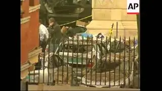 Destruction in British Consulate compound