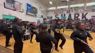 Atlantic high school band pep rally