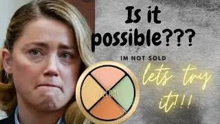 Could Amber Heard successfully cover a bruise with makeup? #amberheard