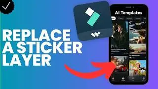 How to replace a sticker layer in Filmora?