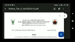 ICAR - IARI Technician T-1 2021 Re - Examination Exam Result Regarding New Official Notice Released.